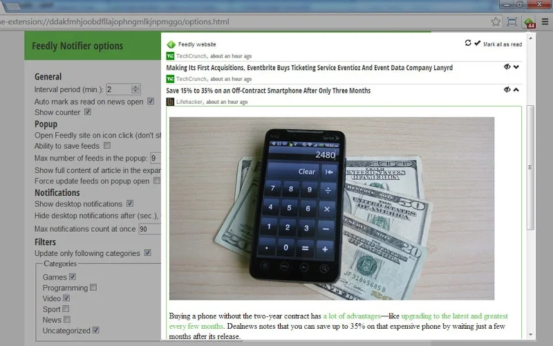 Feedly Notifier Feedly Notifier